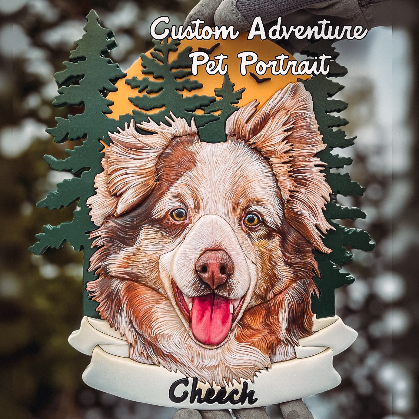 Custom Adventure Pet Portrait (Shipping May 31st 2025)