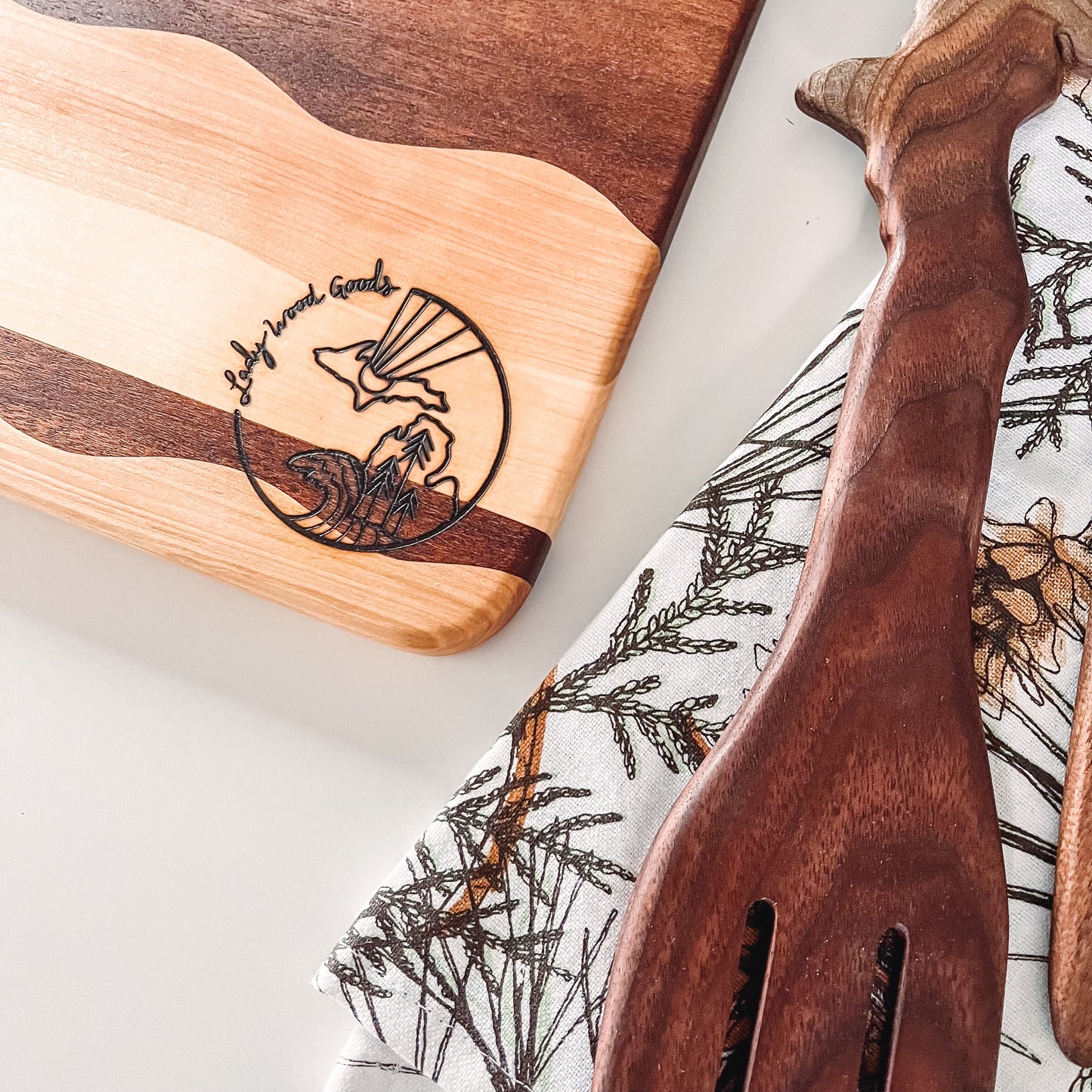 Wavy Trout Cutting Board