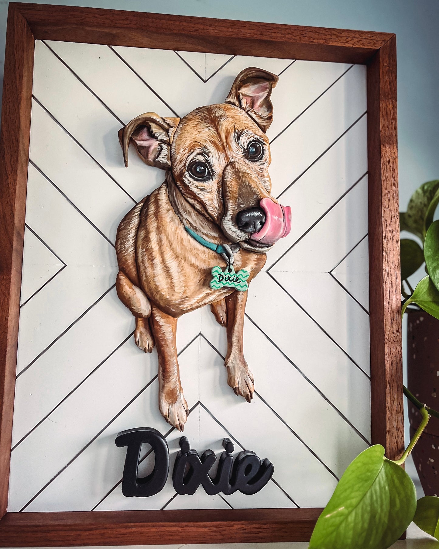 Custom Pet Mosaic Portrait (Shipping July 31st 2025)