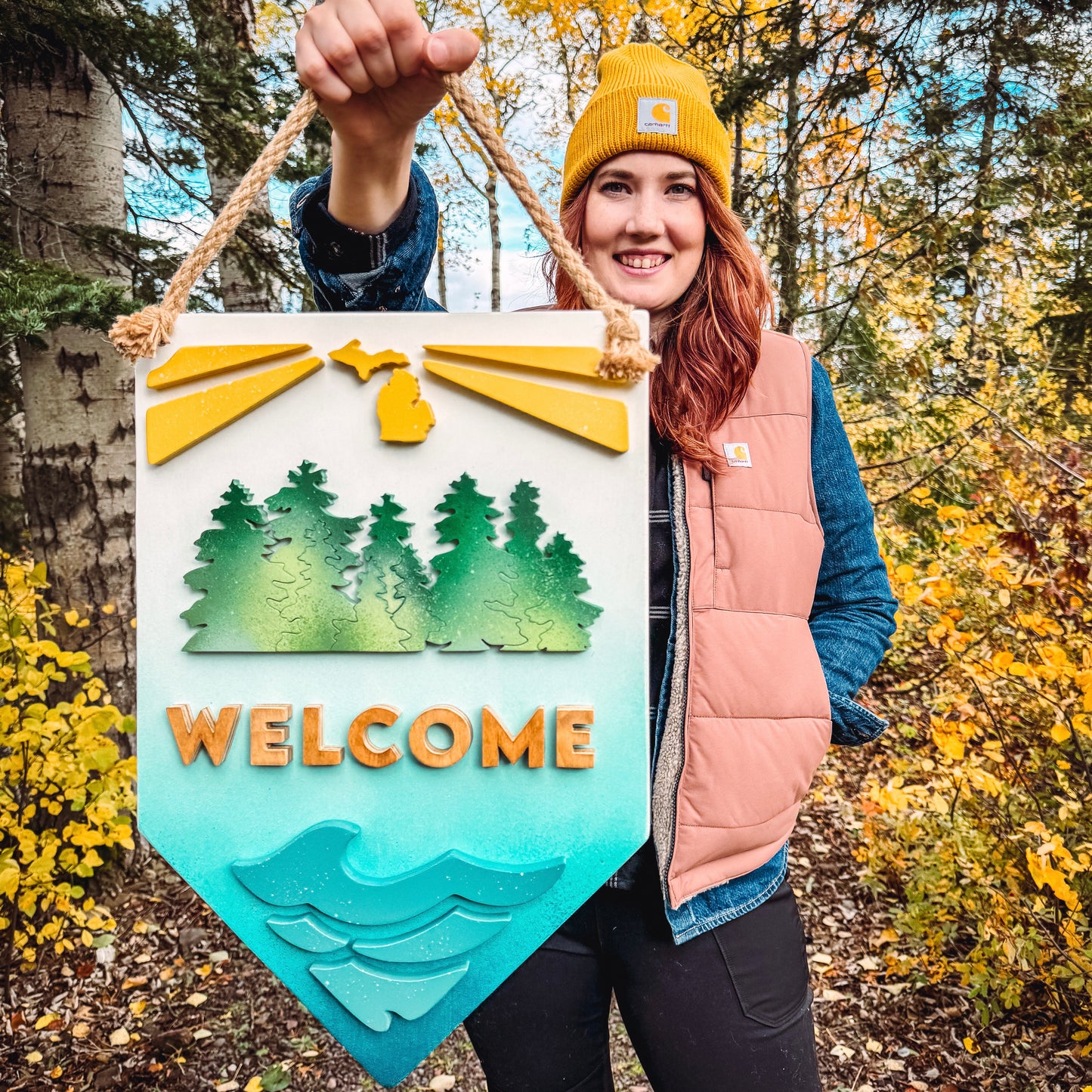 Welcome sign!