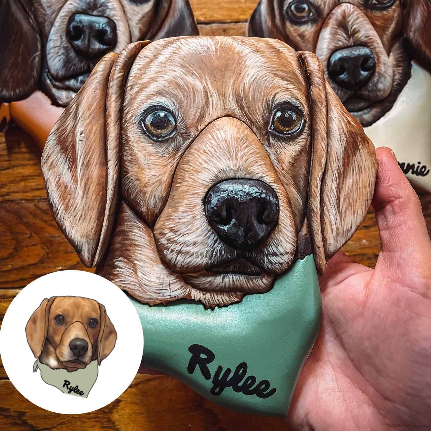 Silhouette Custom Pet Portrait (Shipping May 31st 2025)