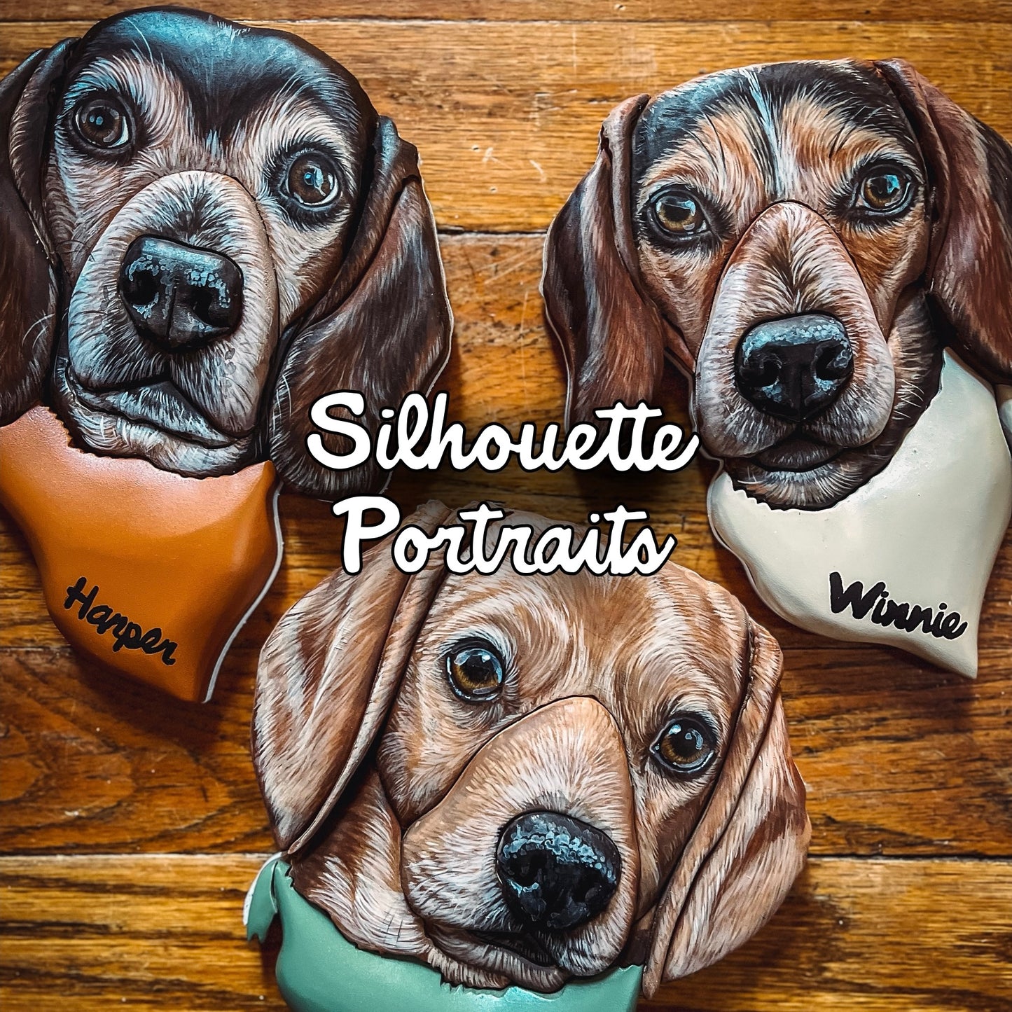 Silhouette Custom Pet Portrait (Shipping May 31st 2025)