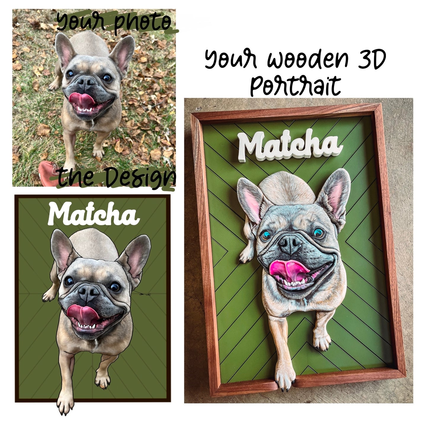 Custom Pet Mosaic Portrait (Shipping July 31st 2025)