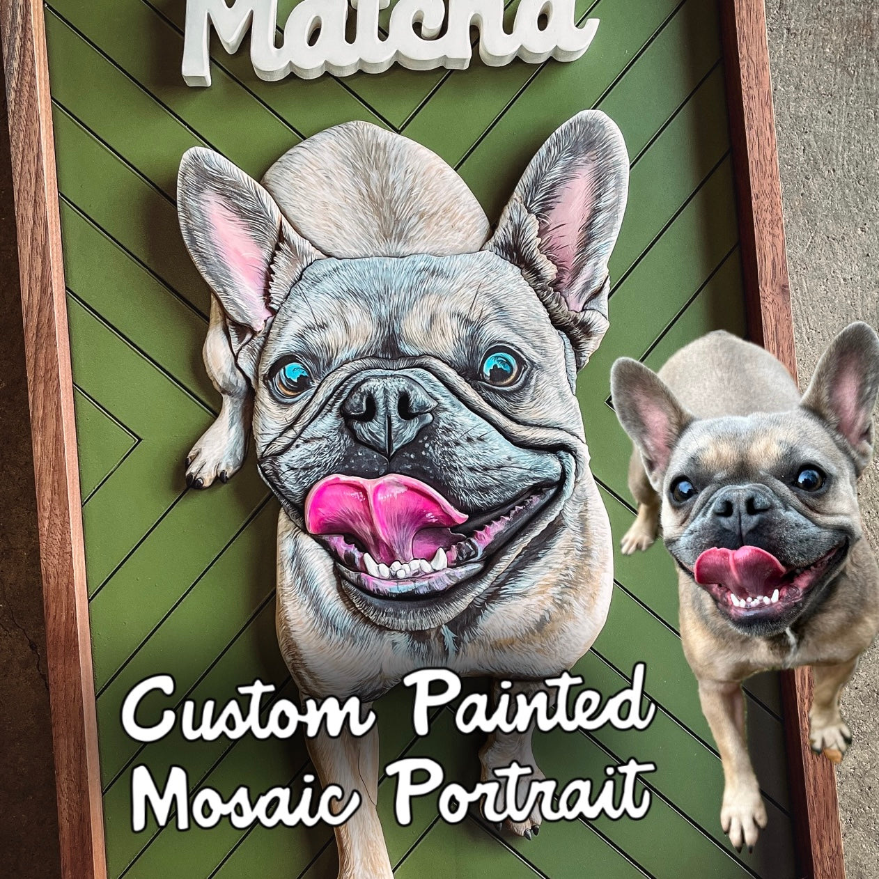 Custom Pet Mosaic Portrait (Shipping July 31st 2025)