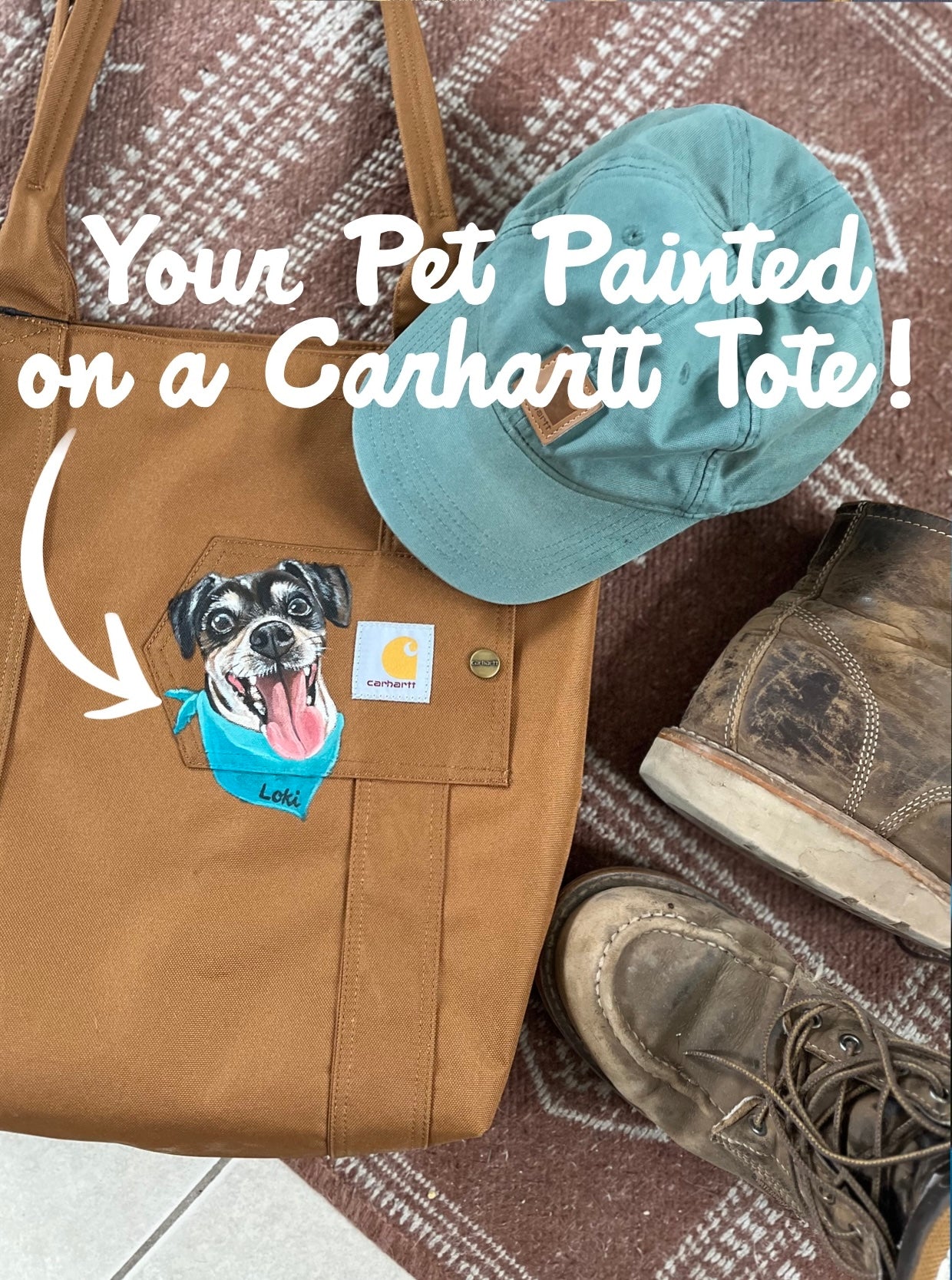 Your Pet on a Carhartt Tote bag!