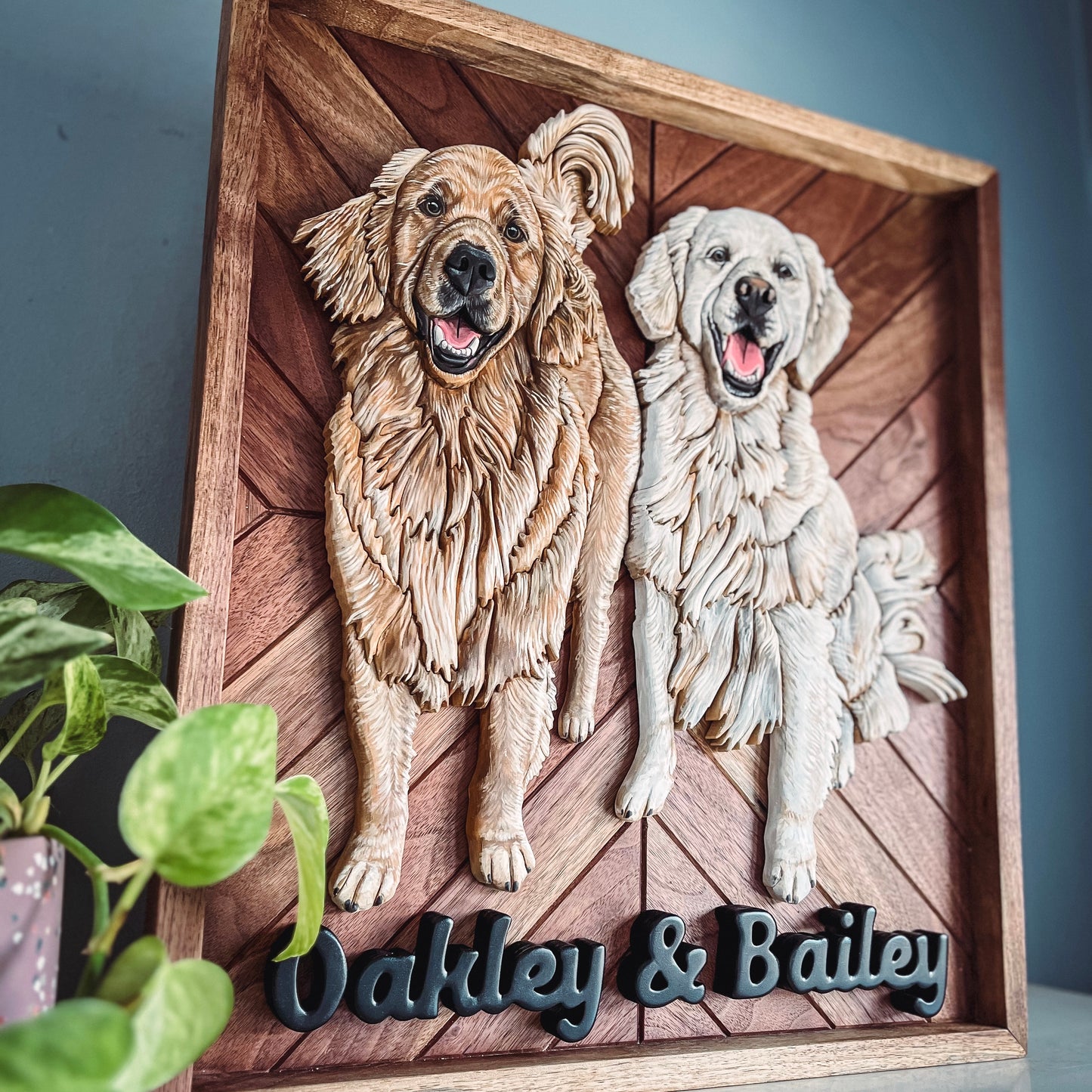 Double Pet Portrait (Shipping May 31st 2025)