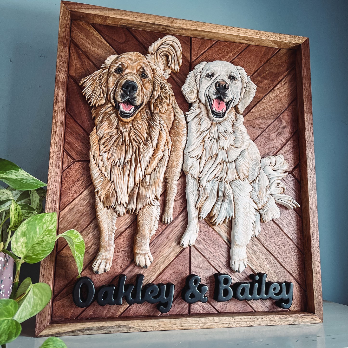 Double Pet Portrait (Shipping May 31st 2025)