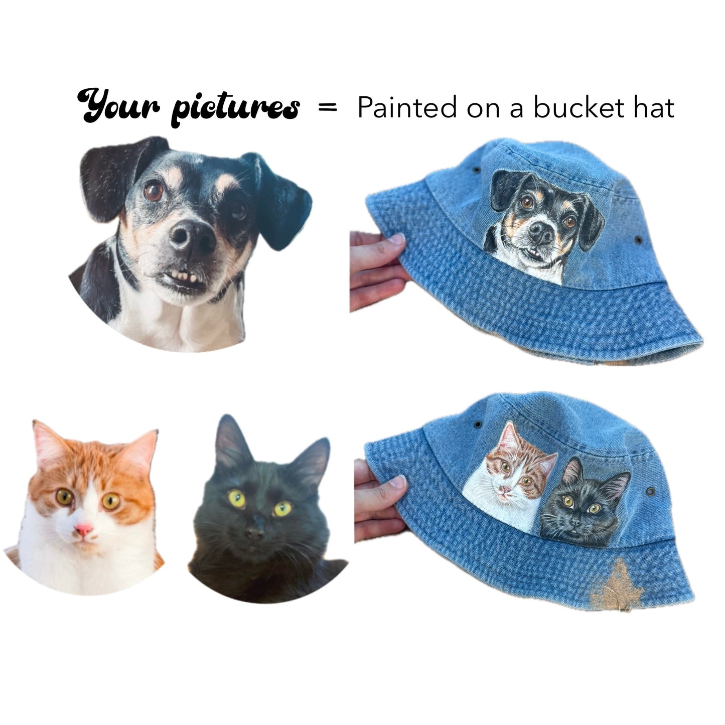 Custom Denim Bucket Hats!