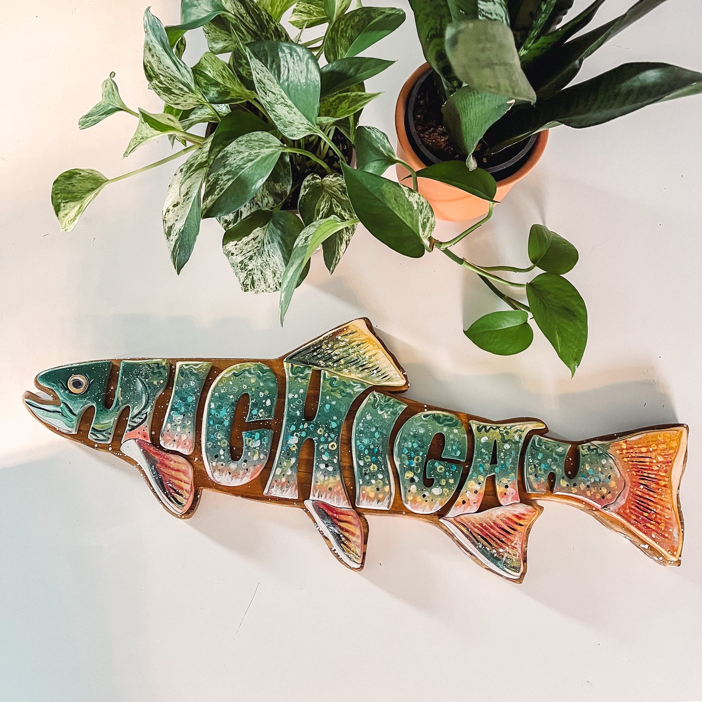 Brookey Trout Michigan sign