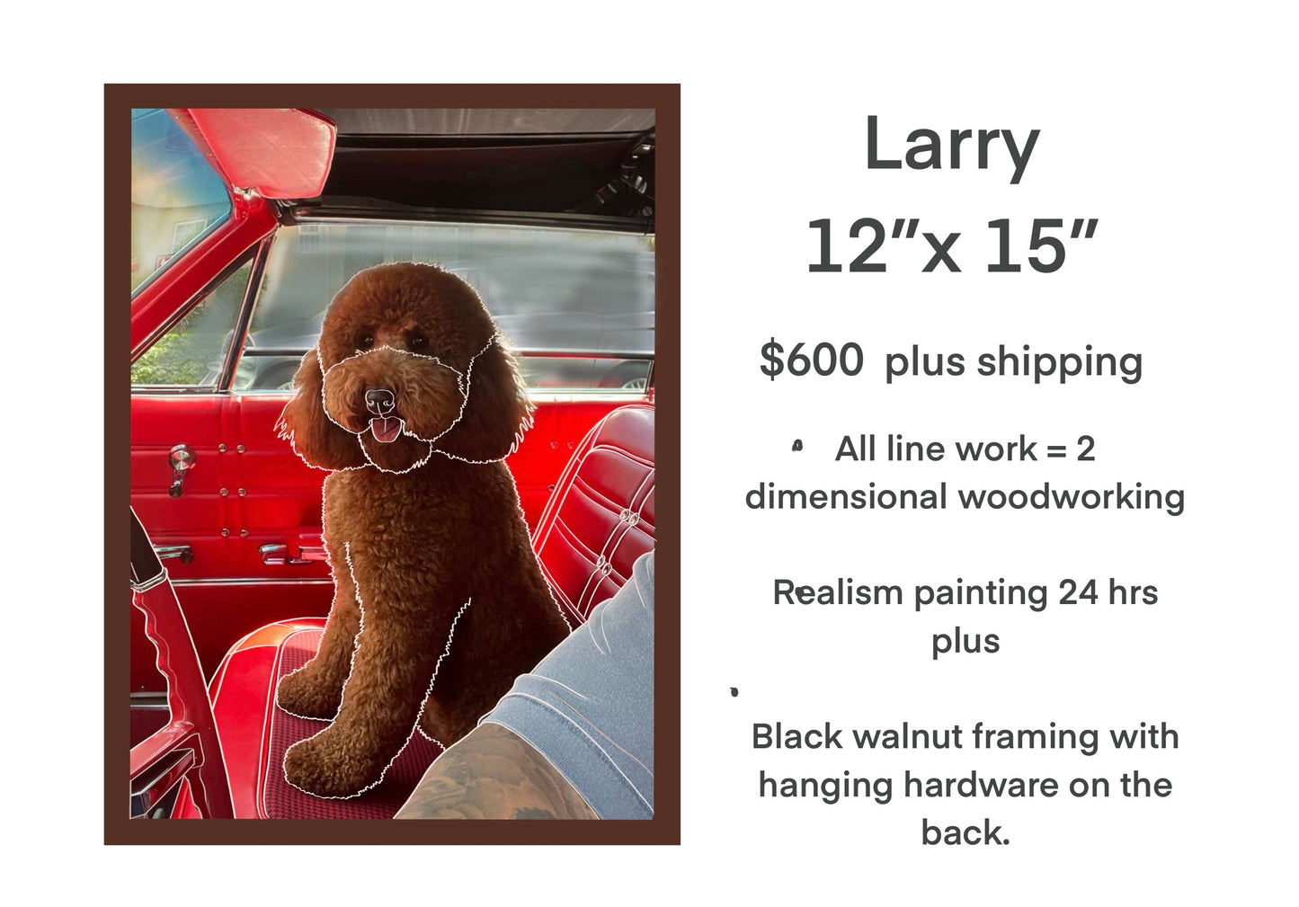 Portrait of Larry the Pup
