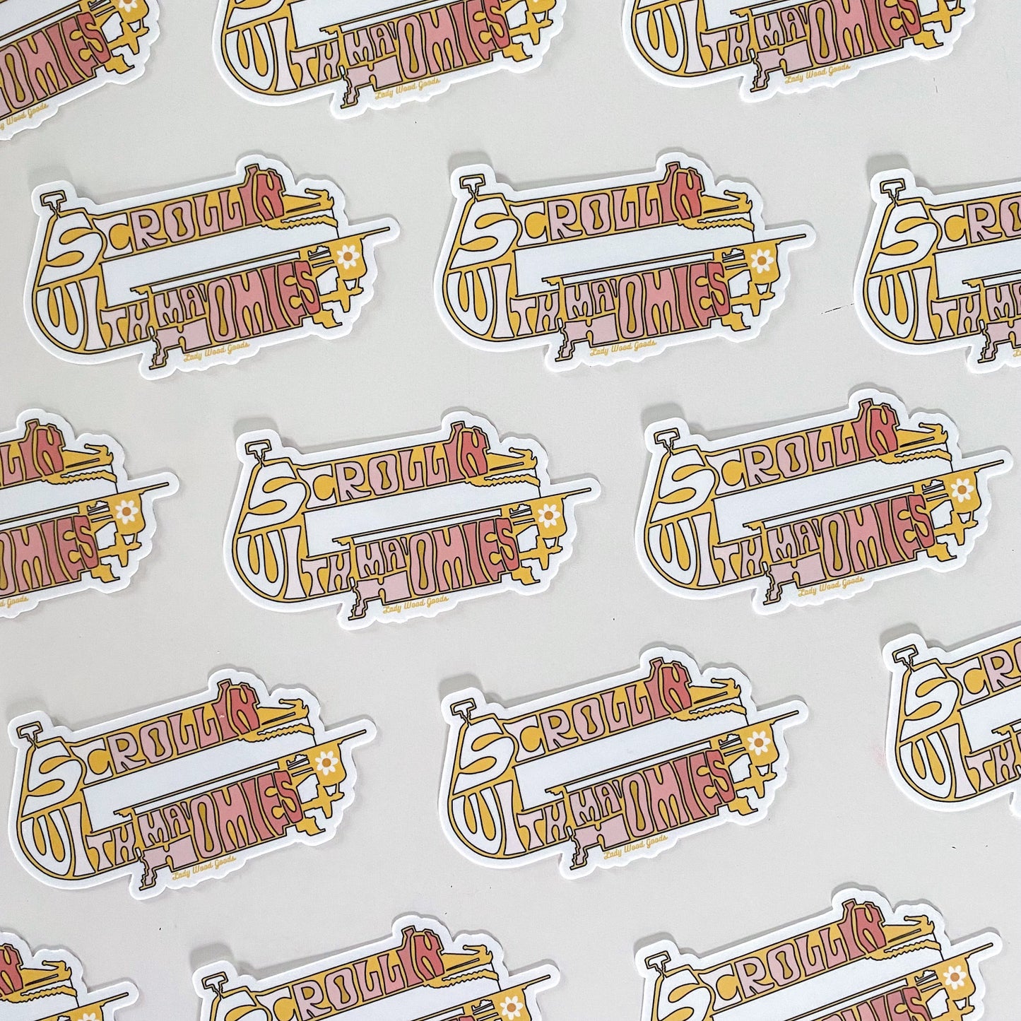 Scrollin with ma’ Homies sticker