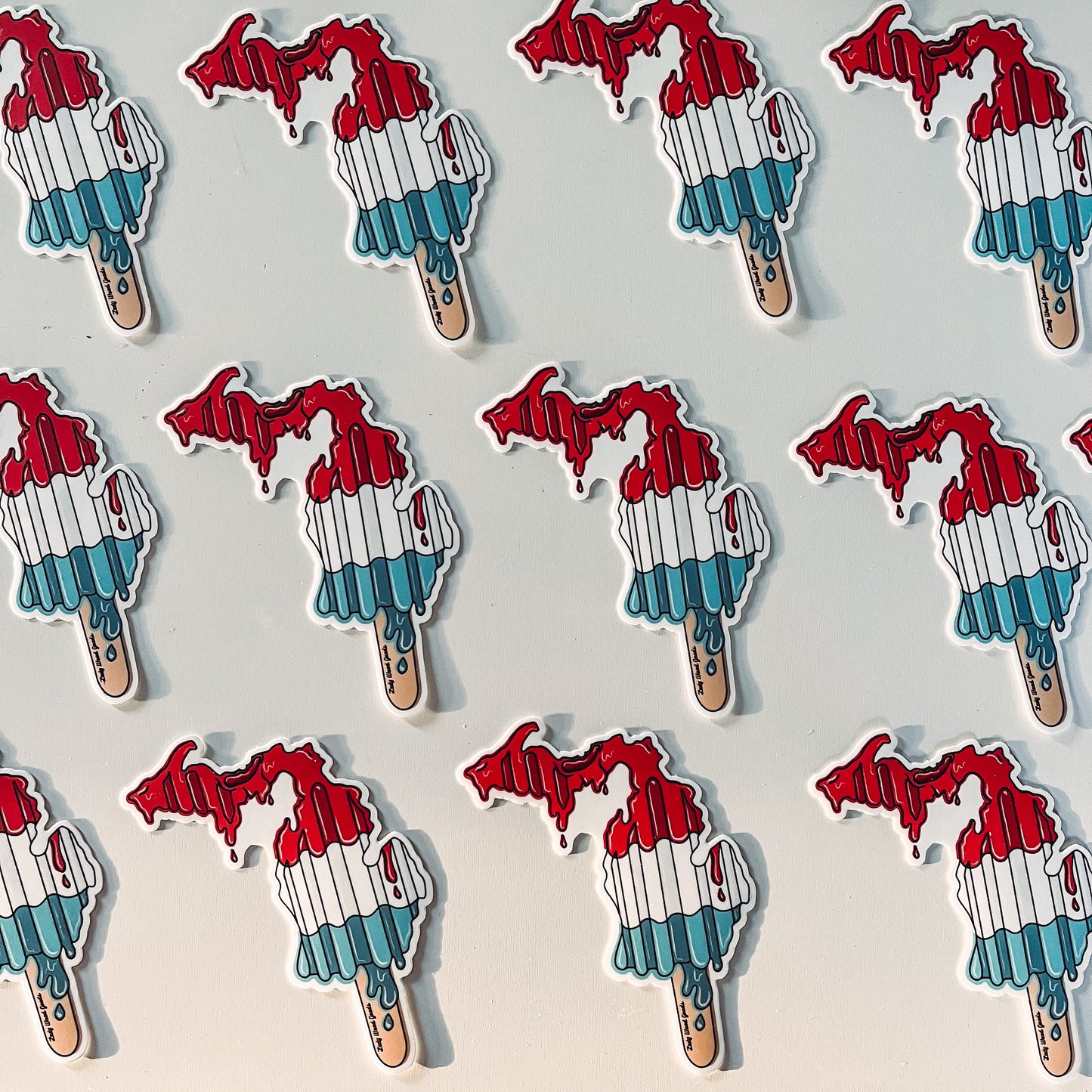 Michigan Firecracker Popsicle Sticker