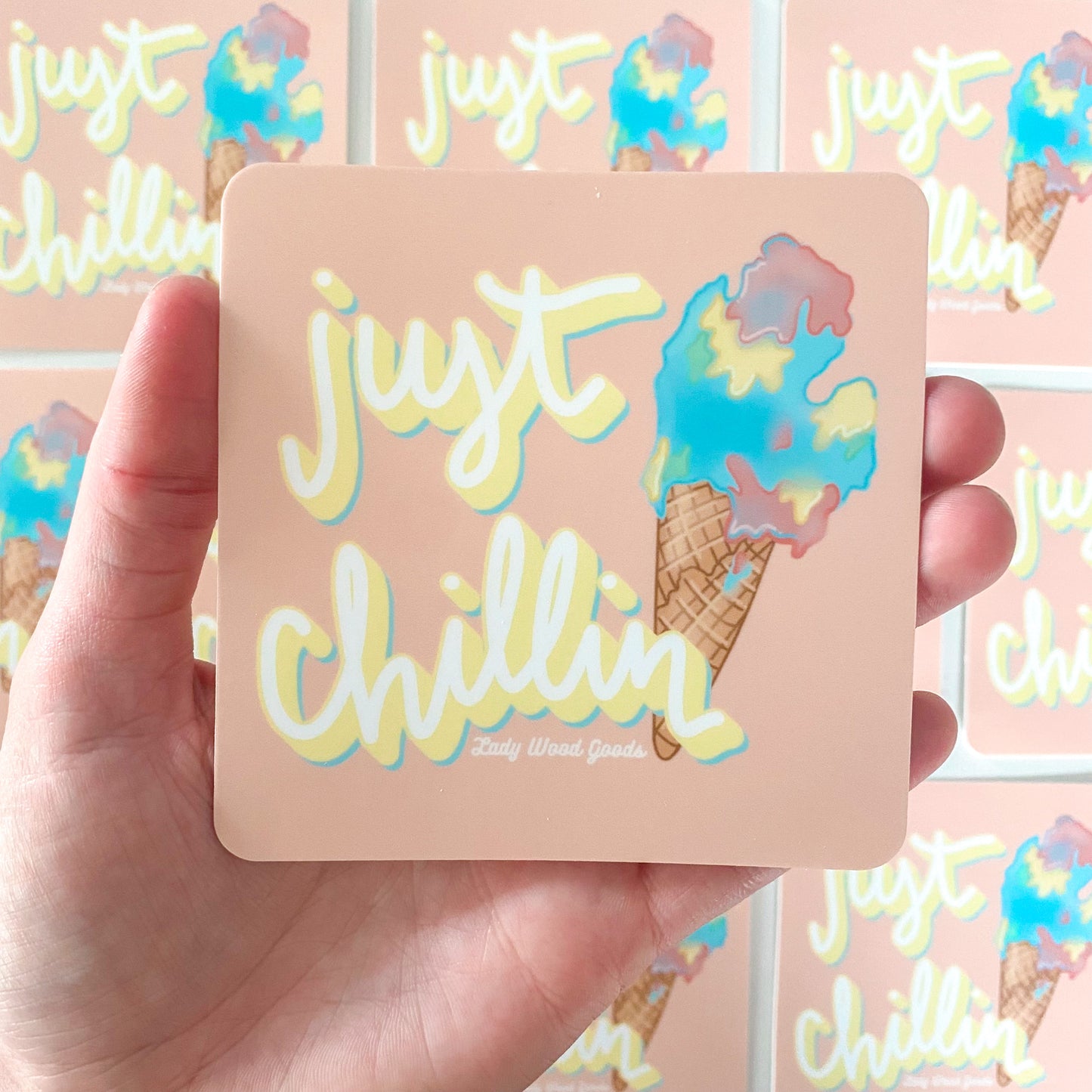 Just Chillin waffle cone