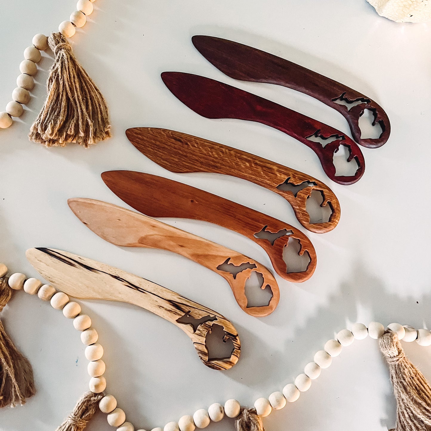 Hardwood cheese knife
