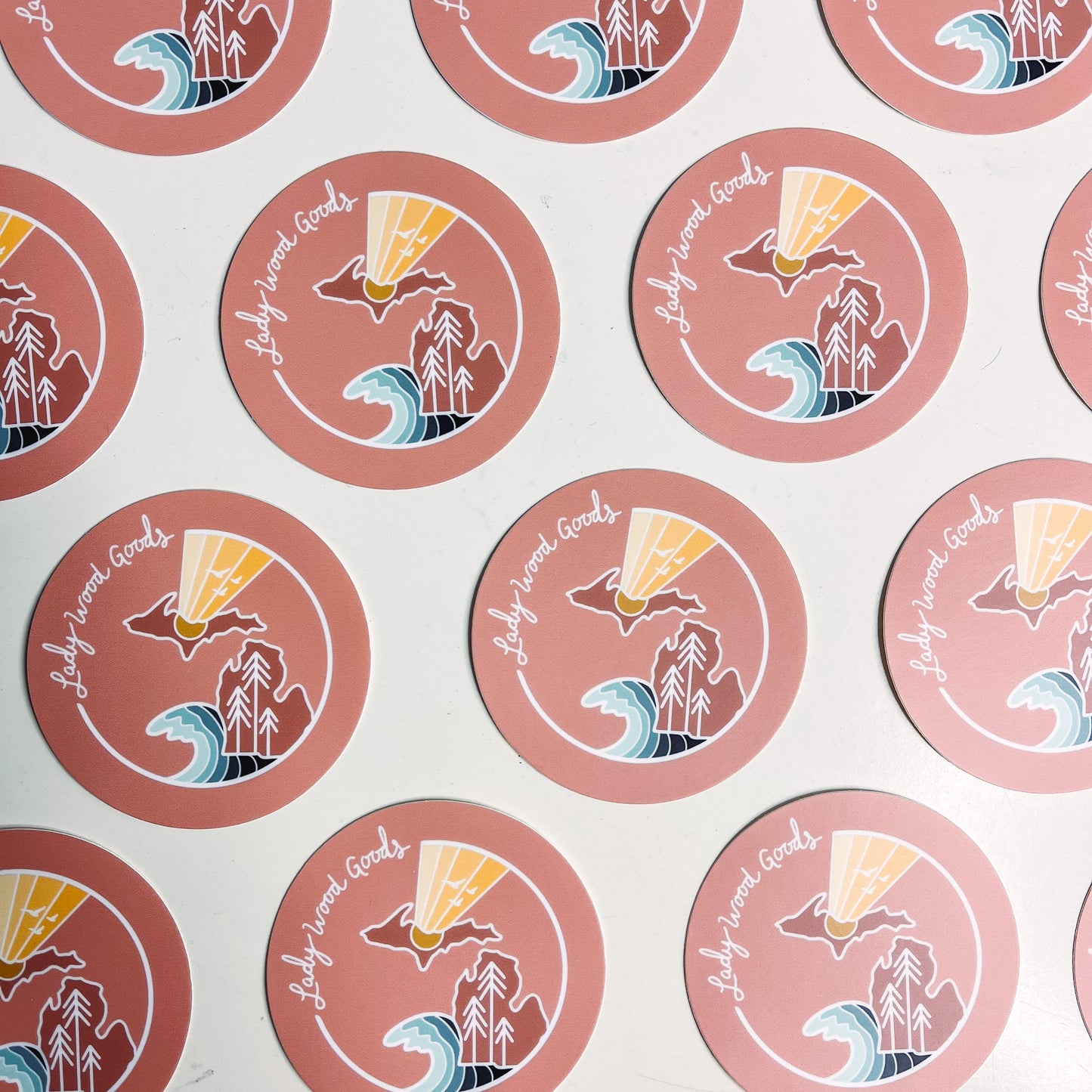 Lady Wood Goods Logo Sticker