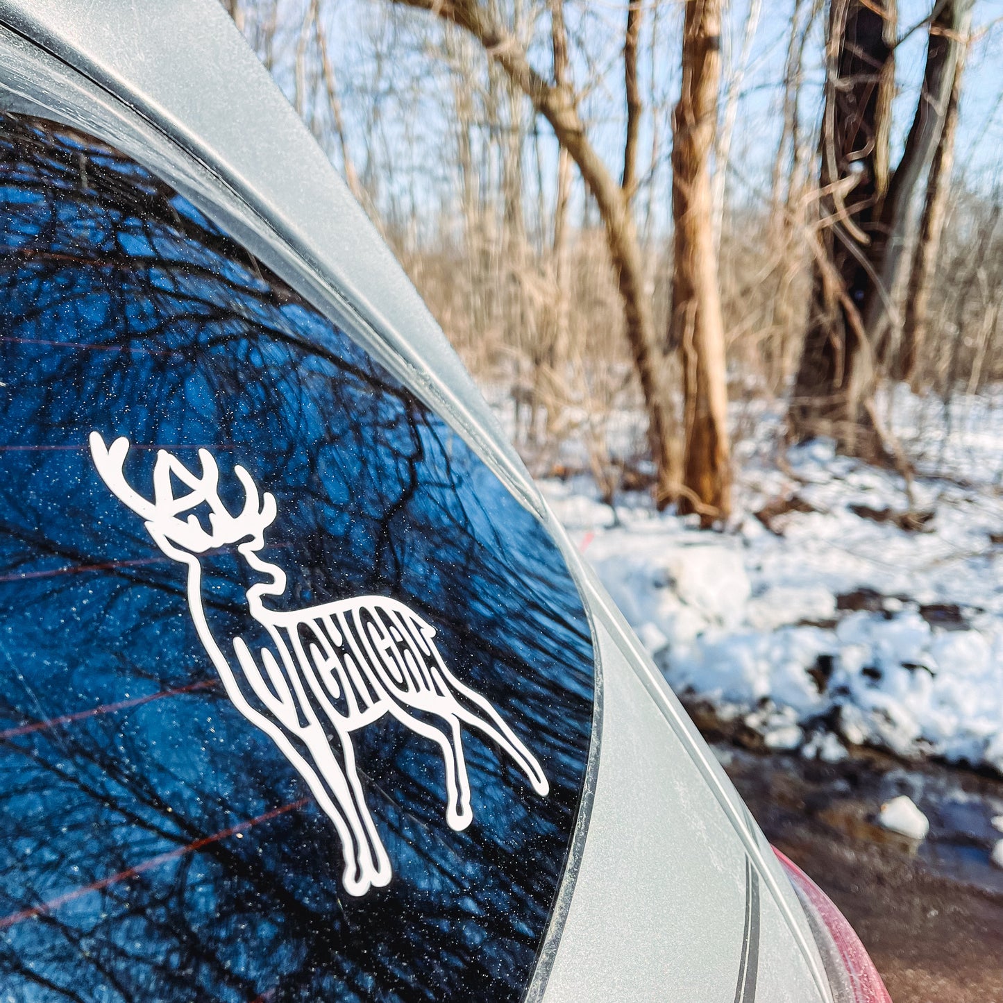 Michigan Deer Vinyl Sticker