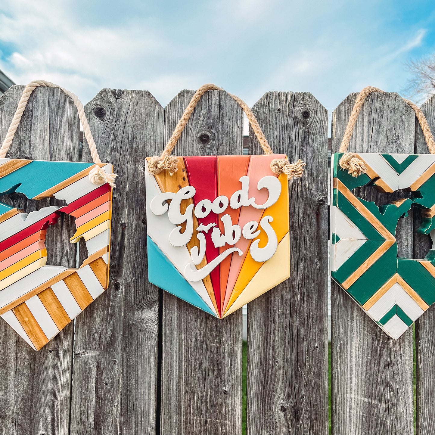 Good Vibes Pennant sign