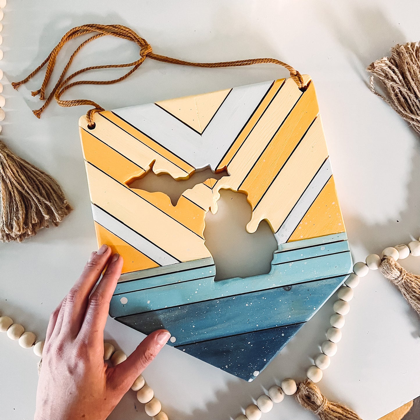 Geometric Pennant sign