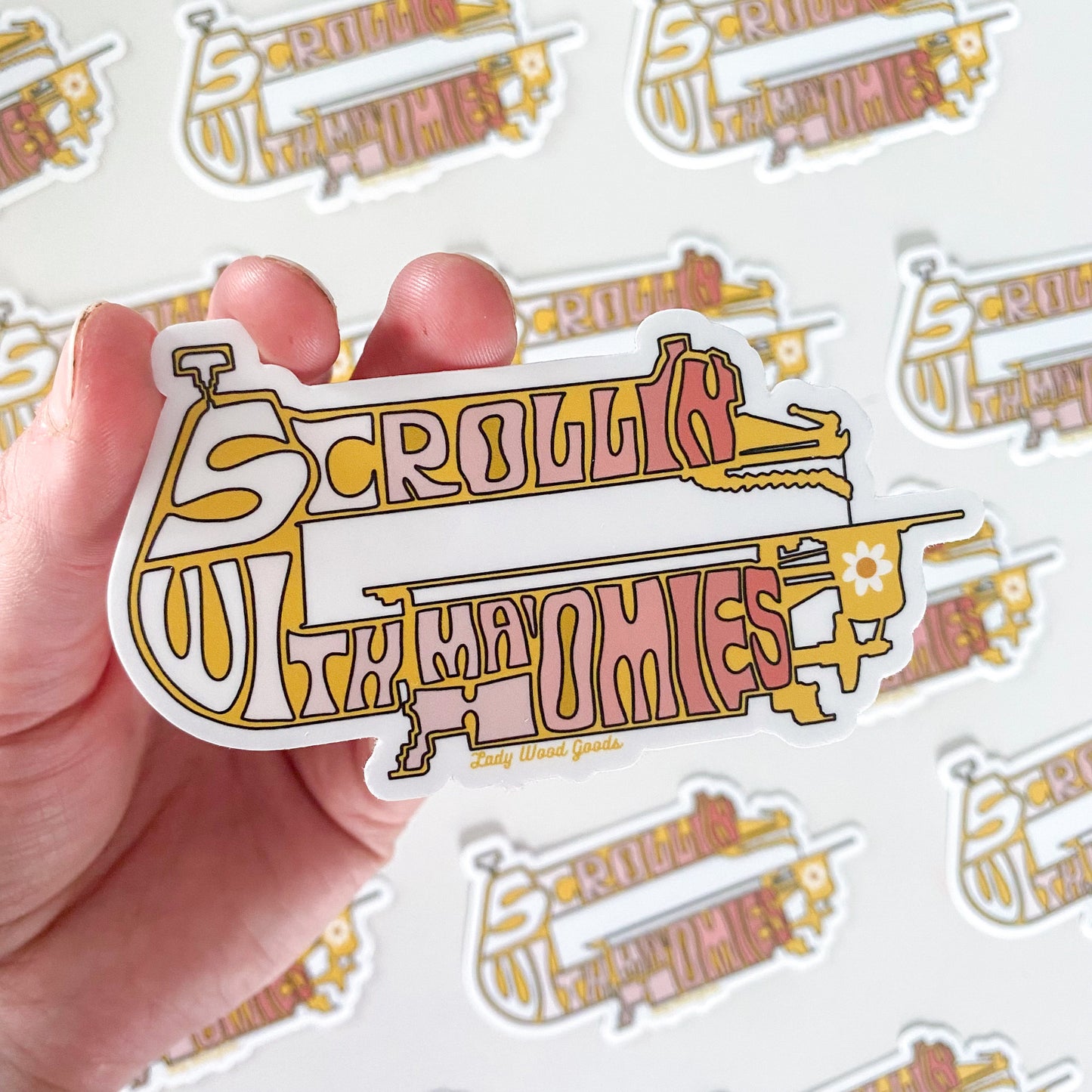 Scrollin with ma’ Homies sticker