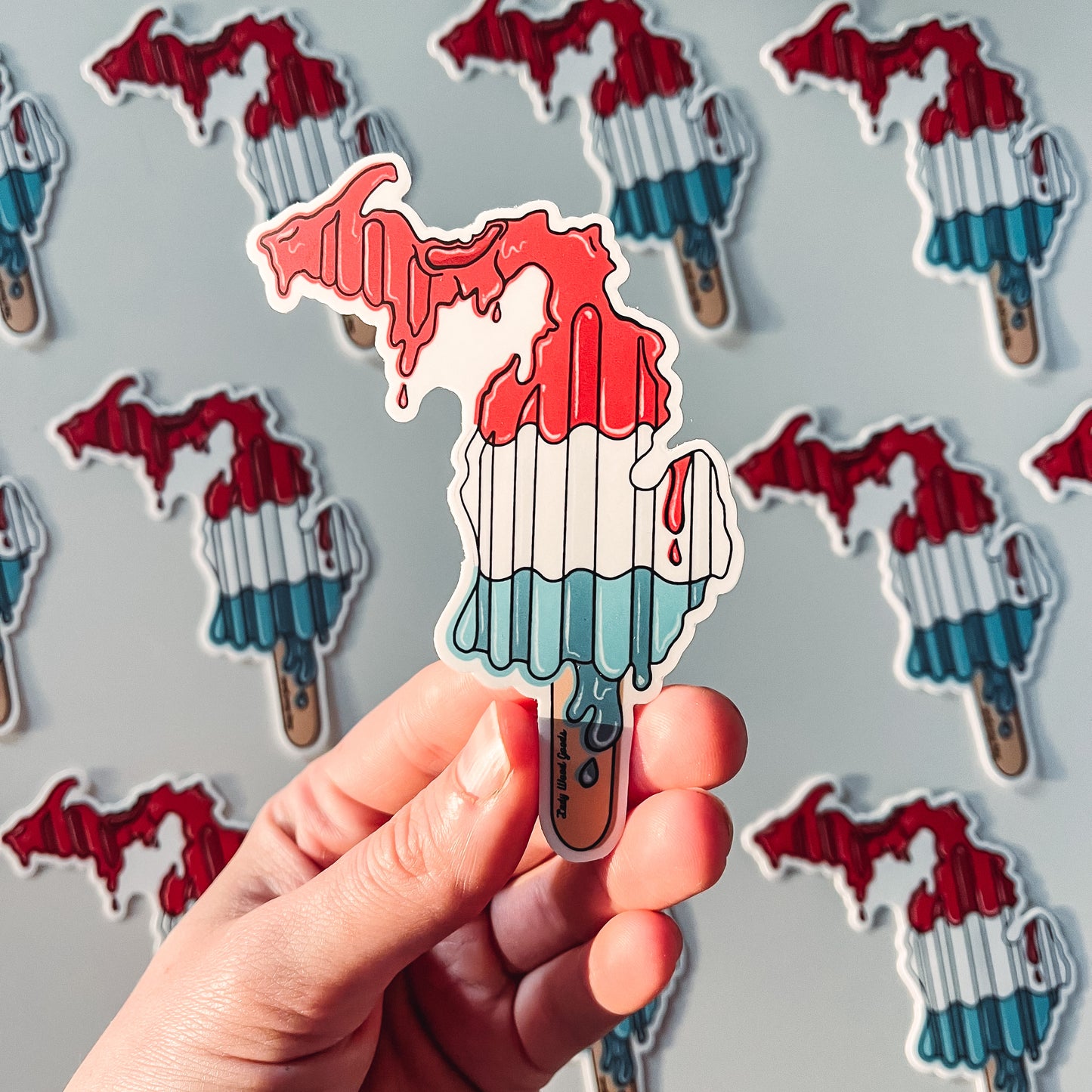 Michigan Firecracker Popsicle Sticker