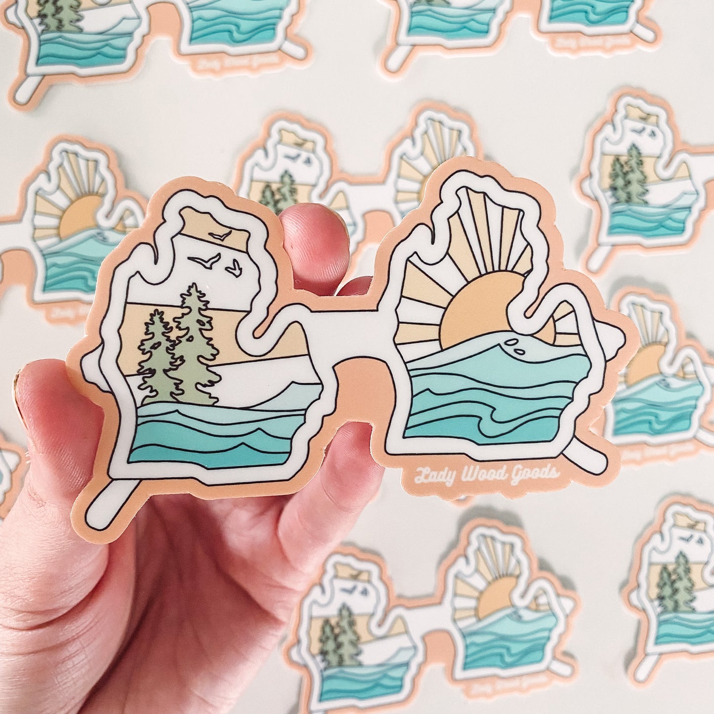 Michigan sunnies sticker