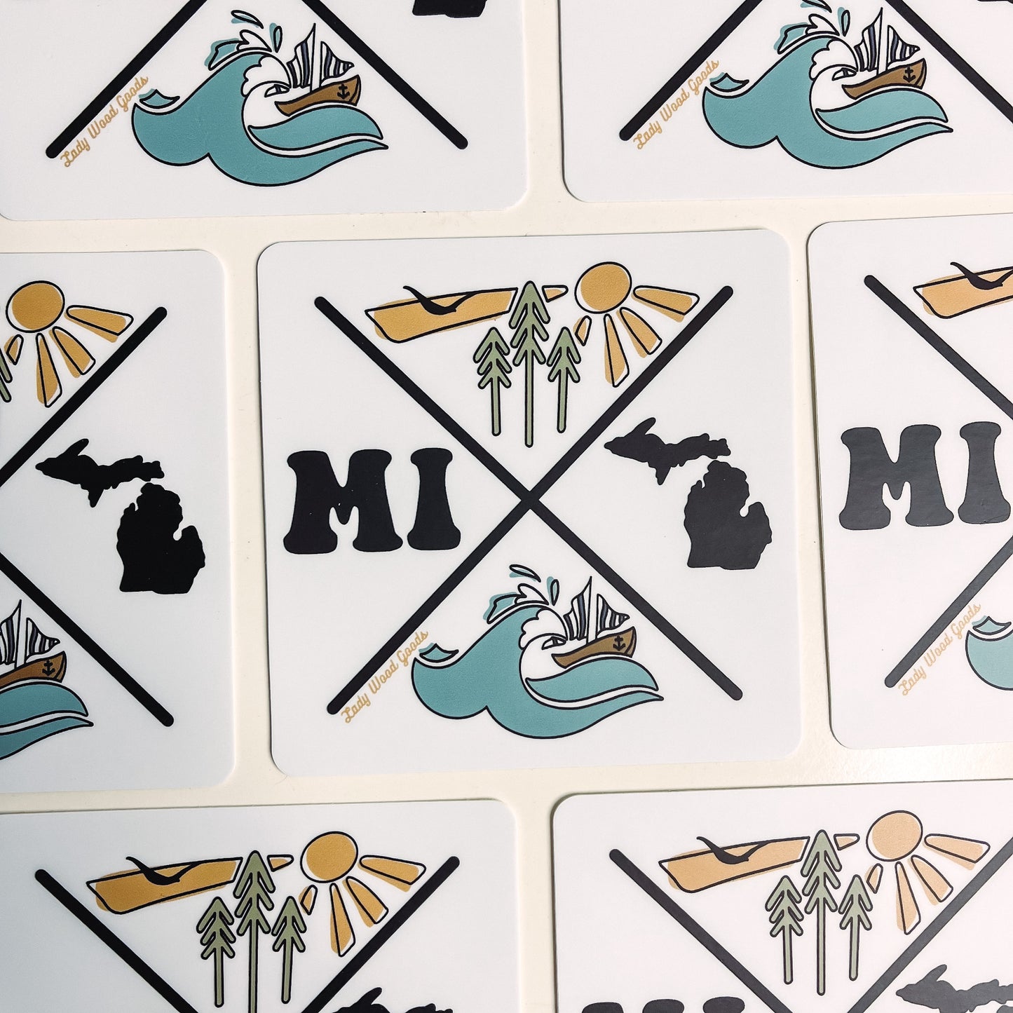 NEW Michigan Symbols sticker