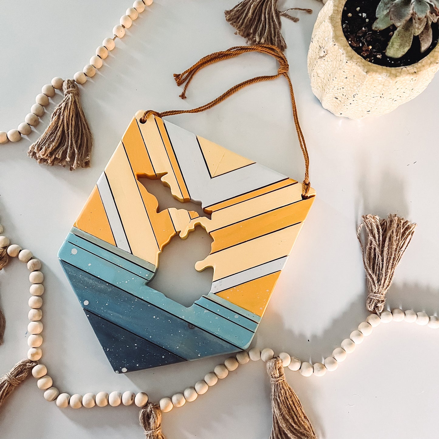 Geometric Pennant sign