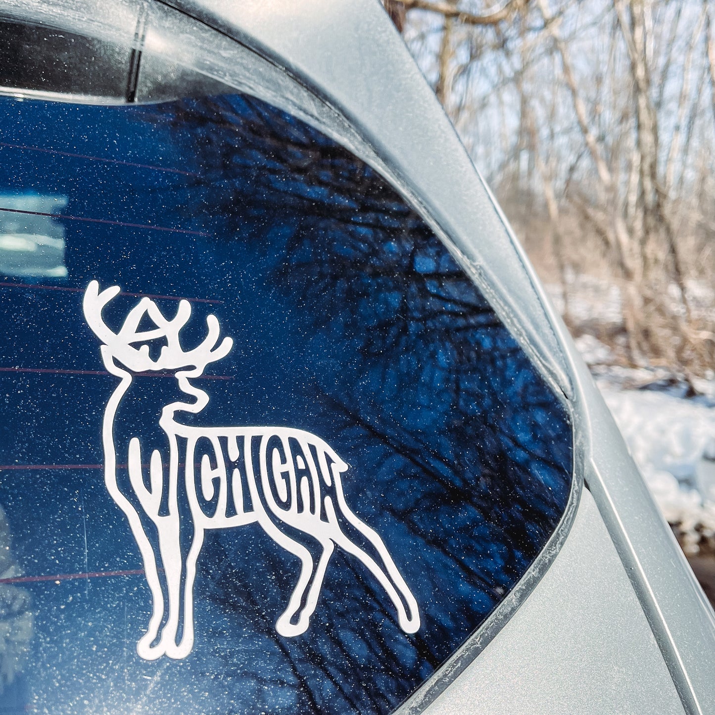 Michigan Deer Vinyl Sticker
