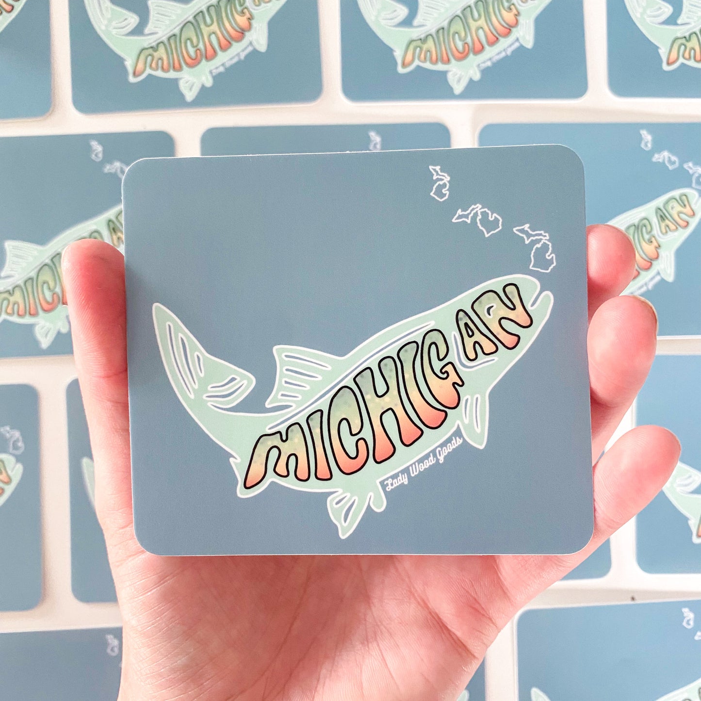 State fish sticker (Brookey trout)