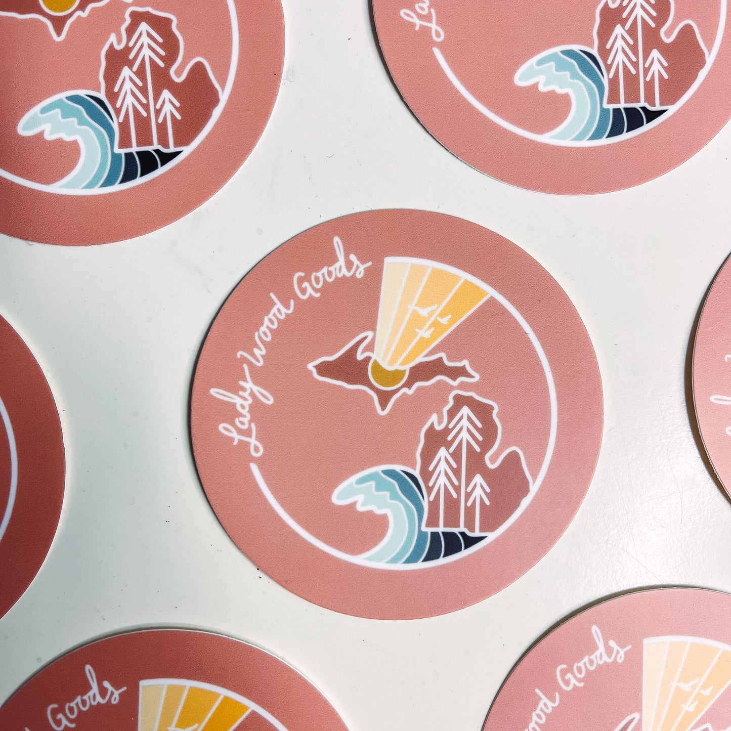 Lady Wood Goods Logo Sticker