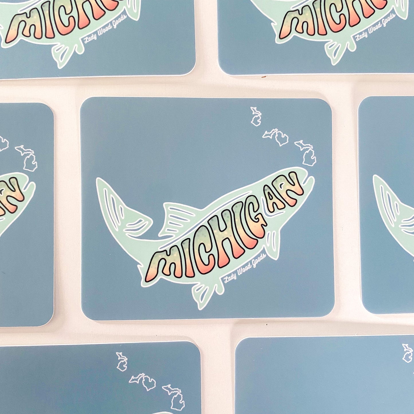 State fish sticker (Brookey trout)