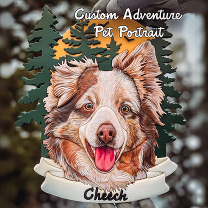 Custom Adventure Pet Portrait (Shipping April 31st 2025)