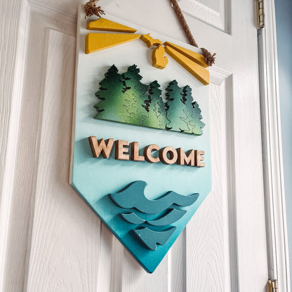 Welcome sign!