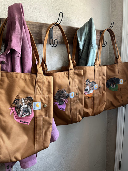 Your Pet on a Carhartt Tote bag!