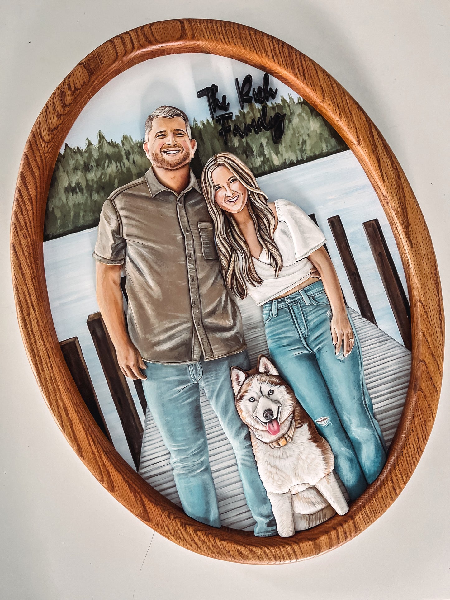 Custom Oval Portrait (Deposit/ Design fee Only) Shipping February 31st