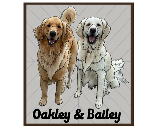 Oakley & Bailey’s Custom Portrait ❤️