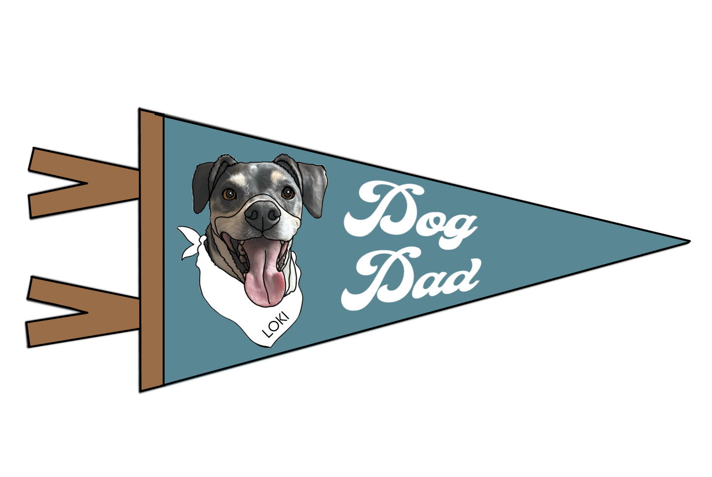 Dog Parent Custom Pennant (Shipping December 31st)