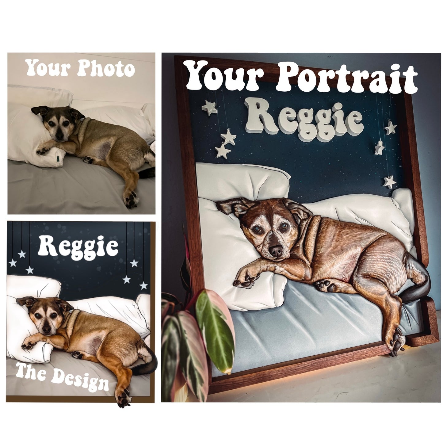 Full body Pet Portrait (shipping February 31st)