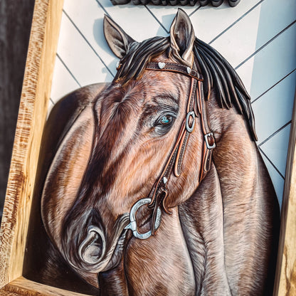 Custom Horse Portrait (Shipping February 31st 2025)