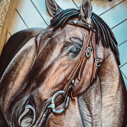 Custom Horse Portrait (Shipping February 31st 2025)