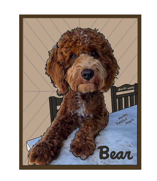 Portrait of Bear for Dana