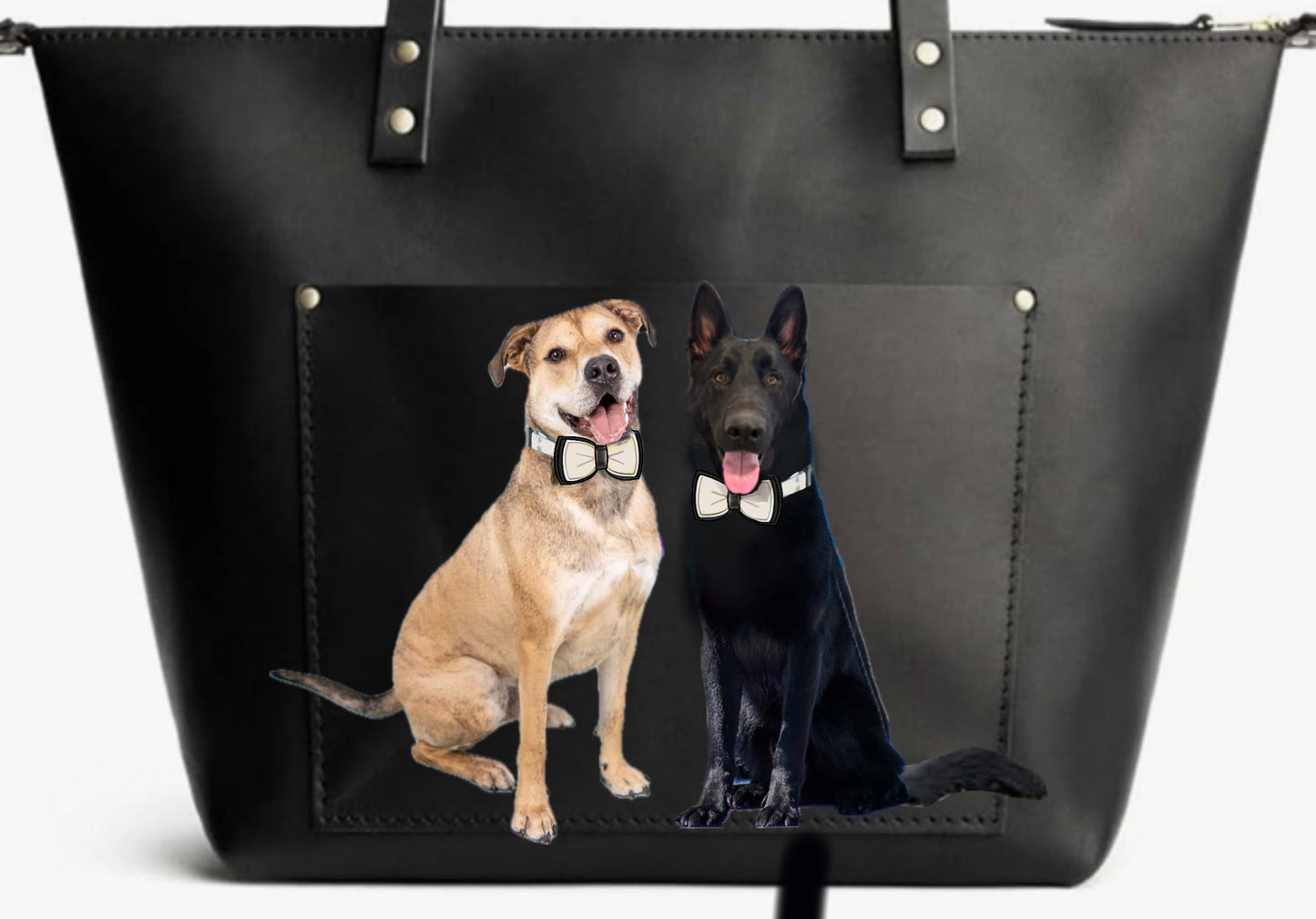 Rico and Scooby painted tote bag