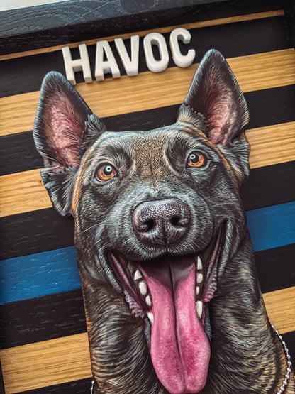 Custom K9 Police Portrait (Shipping September 2026)