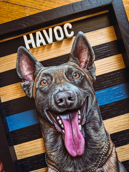 Custom K9 Police Portrait (Shipping September 2026)