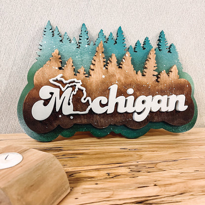 Michigan forest sign