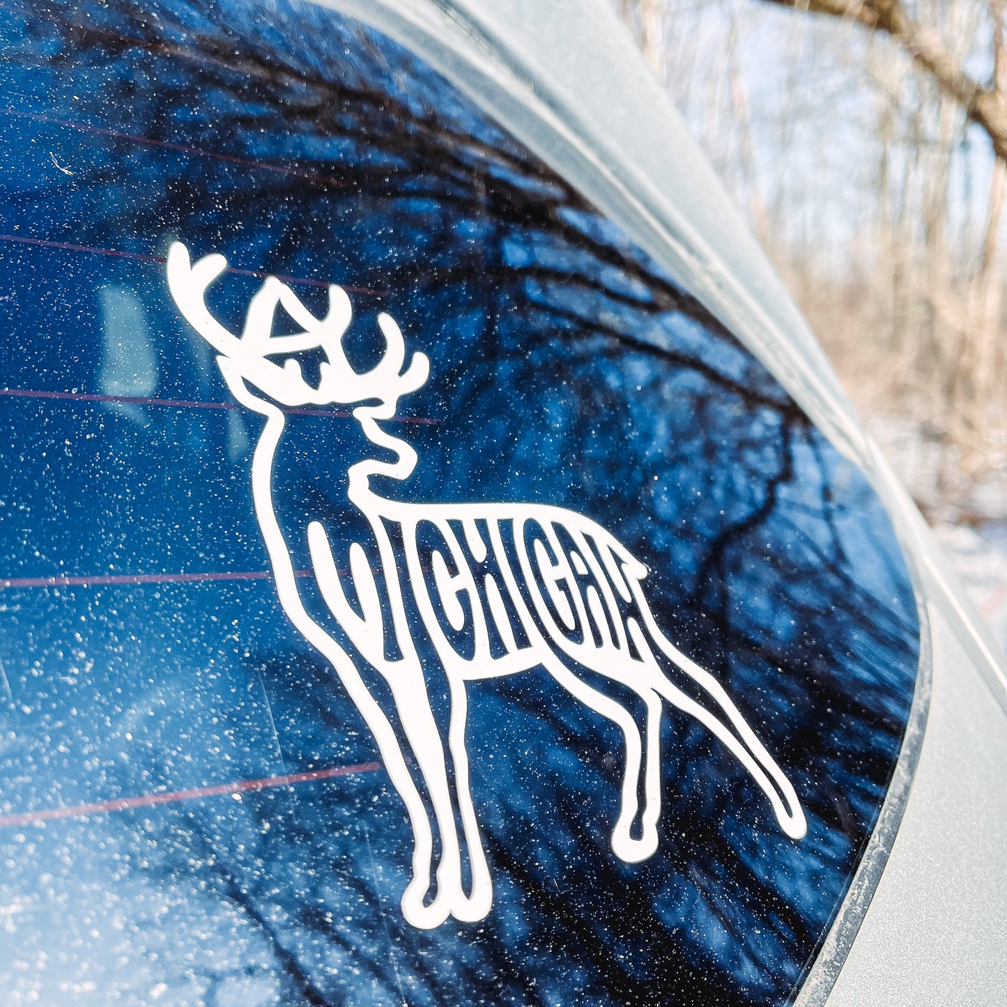Michigan Deer Vinyl Sticker
