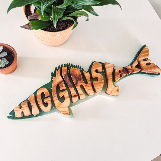 Higgins Lake sign
